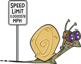 Comedy Cartoon of Texas Driving Slow